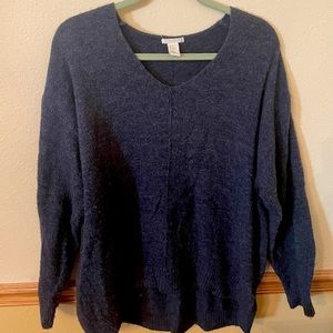 Oversized H&M navy blue sweater